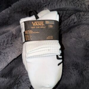 Men’s ankle Vans White Crew Socks 6.5-9 NWT 3 pack